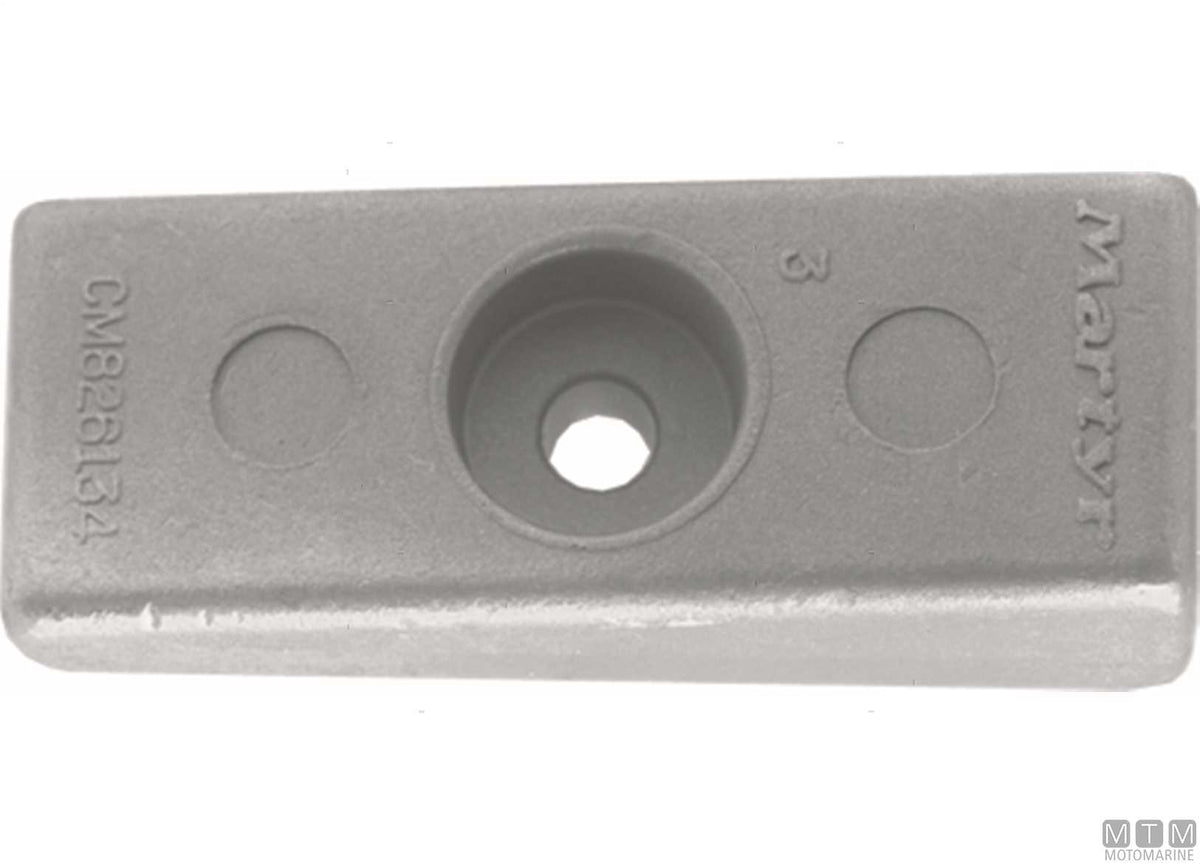 Long plate anode for Honda 90-250 HP in aluminium - original photo Motomarine Srl