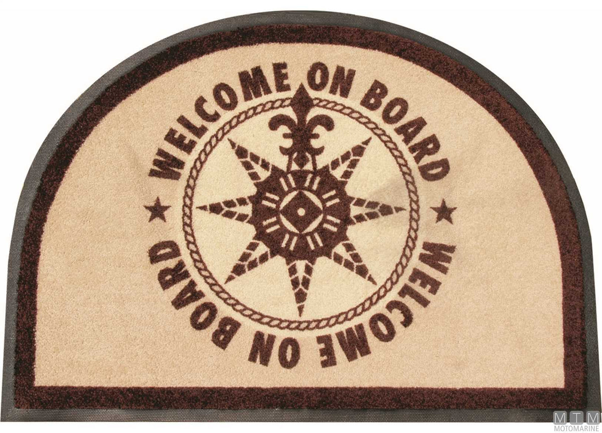 Rug MB Board Round brown 70x50 cm - original photo Motomarine Srl