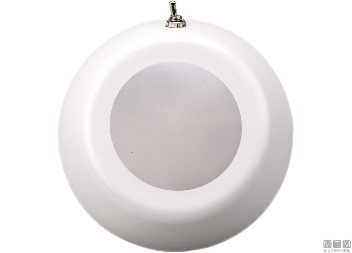 LED ceiling light with switch IP67 Ø90 mm - original photo Motomarine Srl