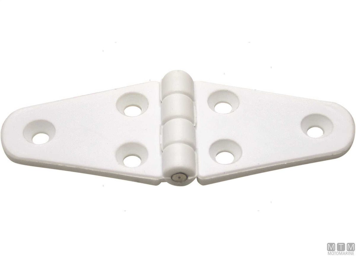 Wing hinge 40x110 mm in white plastic - original photo Motomarine Srl