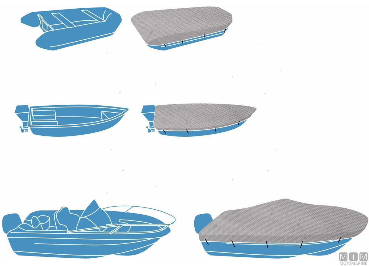 Silver Shield 3XL boat cover L700-780 cm W400 cm - original photo Motomarine Srl