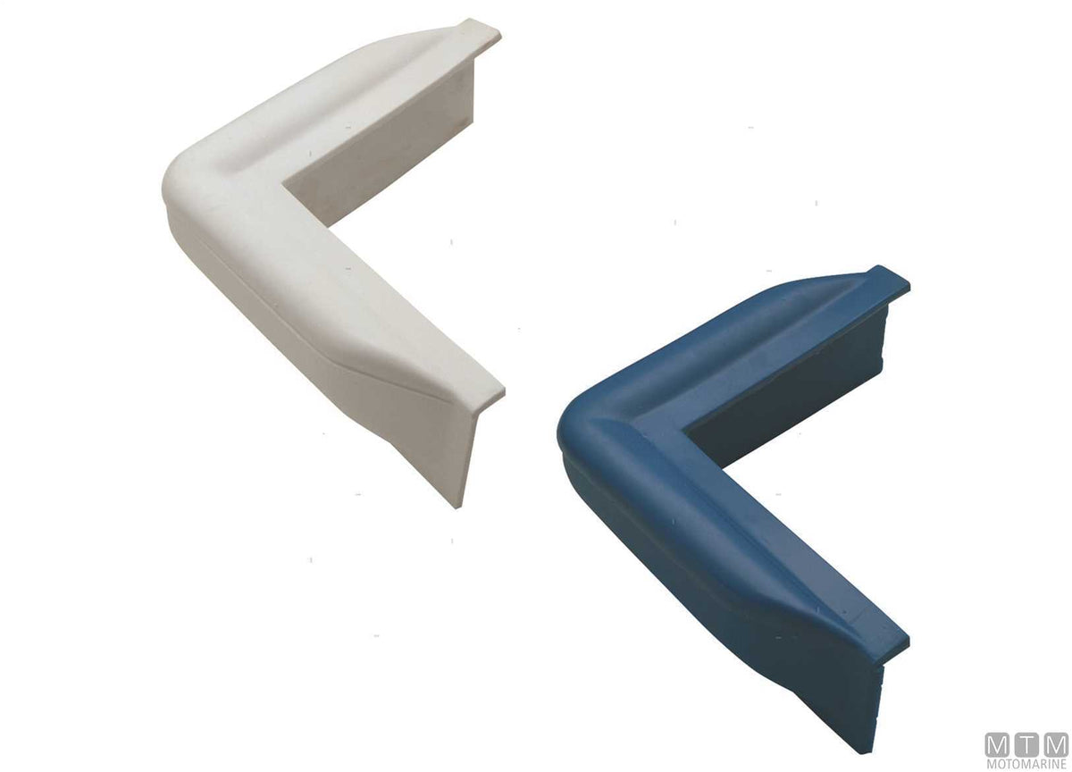Majoni angled fender plate 25+25 cm, blue - original photo Motomarine Srl