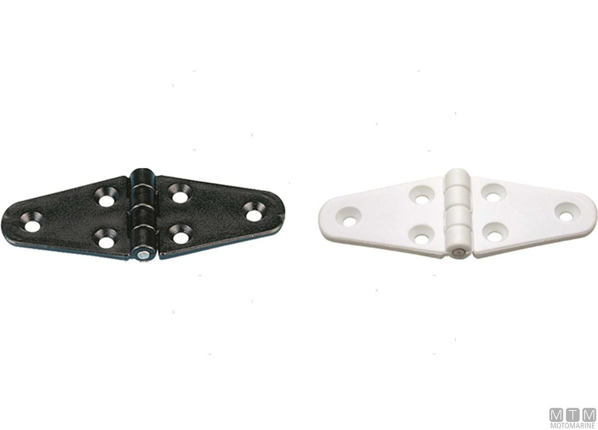 Wing hinge 40x110 mm in white plastic - original photo Motomarine Srl