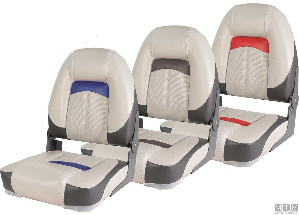 Premium Soft folding seat grey - original photo Motomarine Srl
