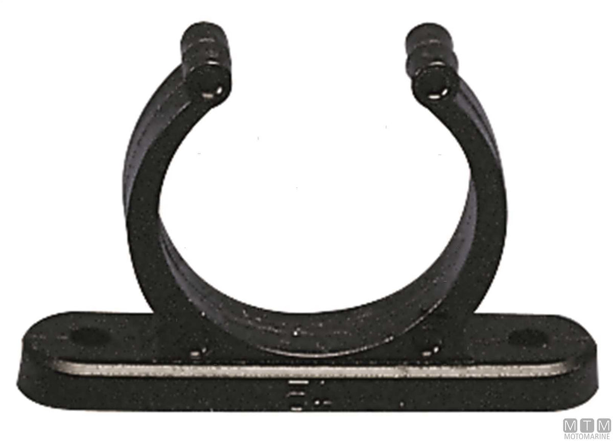 Standard fastening clip Ø15 mm black - original photo Motomarine Srl