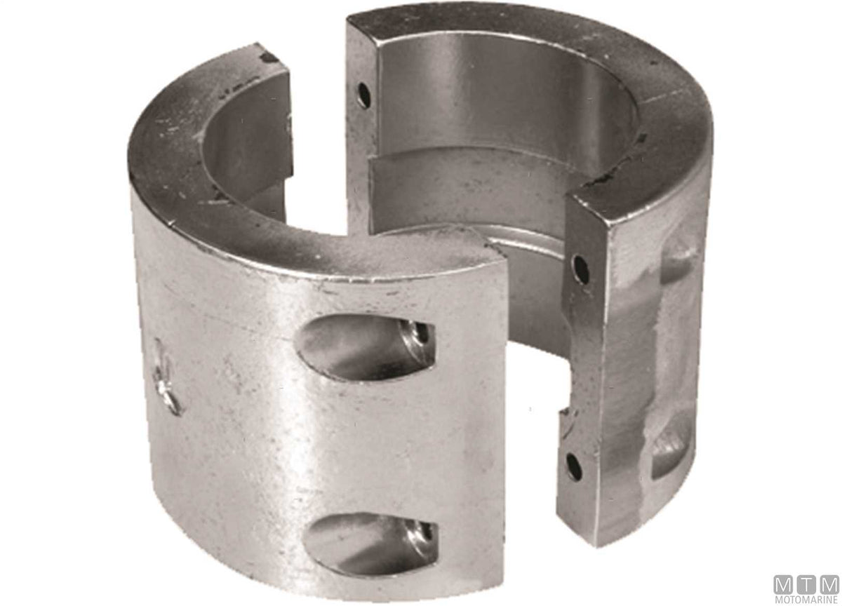 Tall collar anode for propeller shafts Ø90 mm, zinc - original photo Motomarine Srl