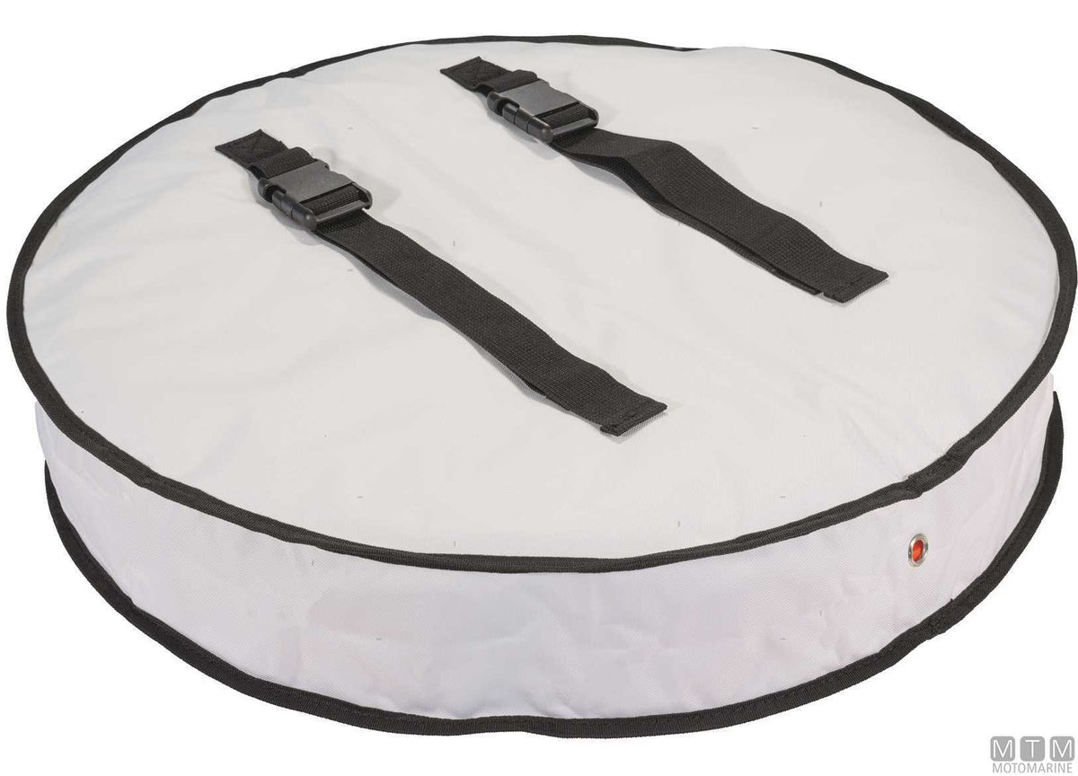 Grey PVC ring lifebuoy carrying bag Ø680 mm - original photo Motomarine Srl