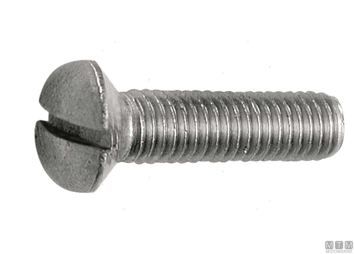 Raised countersunk head screws DIN 964 stainless steel A2 M6x40 50 pcs - original photo Motomarine Srl