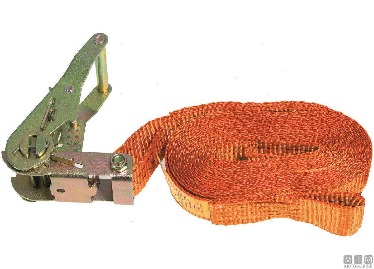 Ratchet tensioning strap 35 mm 6 m - original photo Motomarine Srl