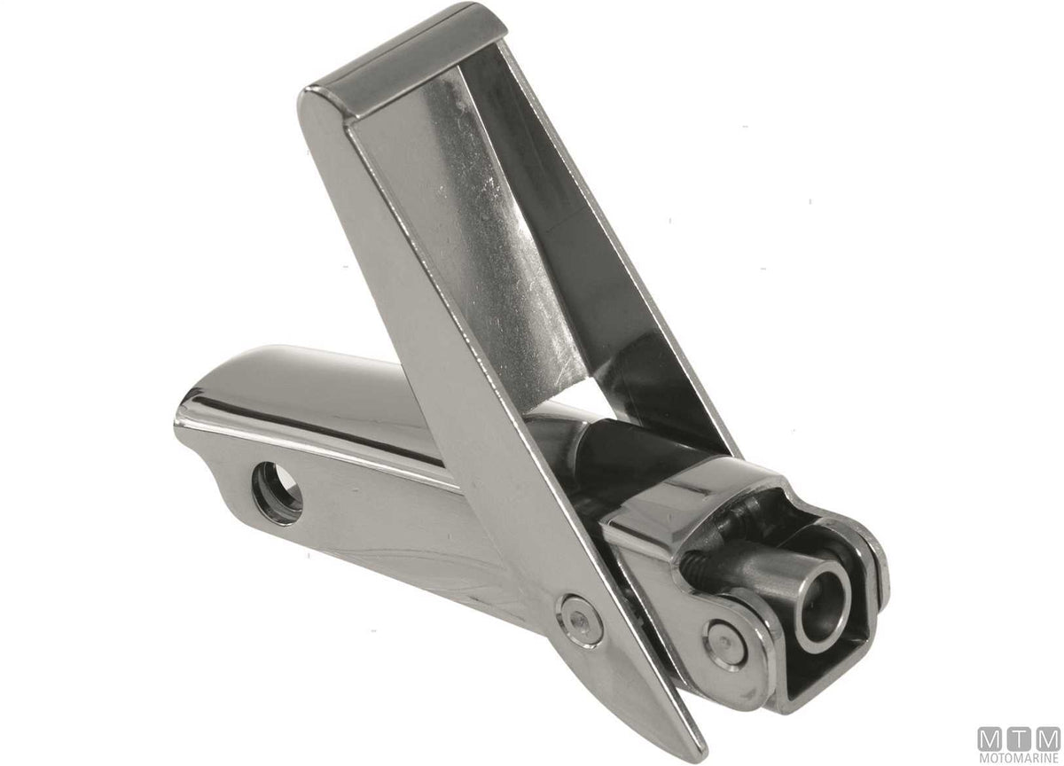 Roca faired lever latch 93x23 mm stainless steel 316 black - original photo Motomarine Srl