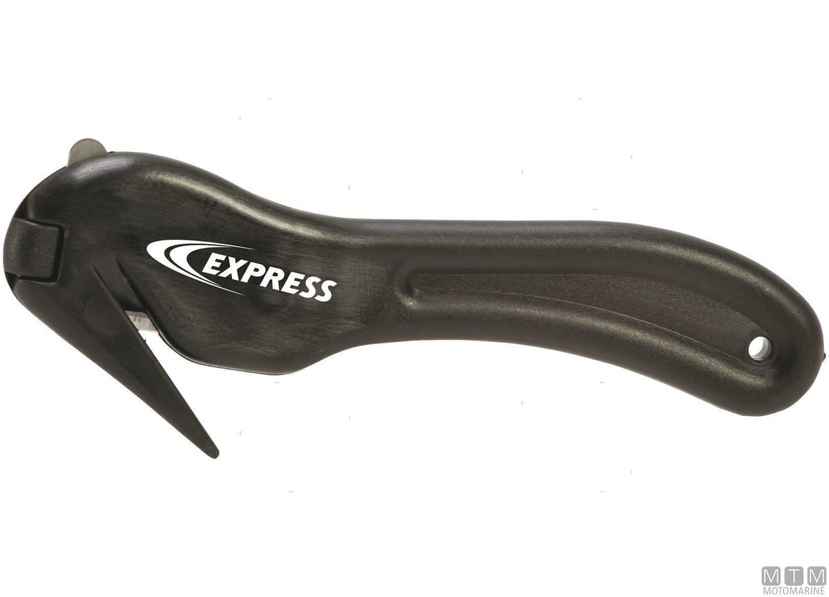 Max tarpaulin cutting knife - original photo Motomarine Srl