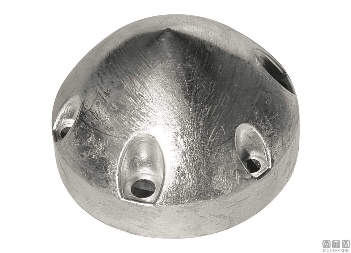 Nose cone zinc anode for 6F Max Prop 3P Ø68 mm - original photo Motomarine Srl