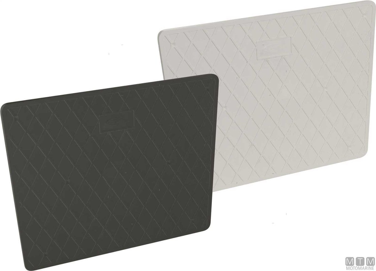 Transom saver plate 450x360 mm in white plastic - original photo Motomarine Srl
