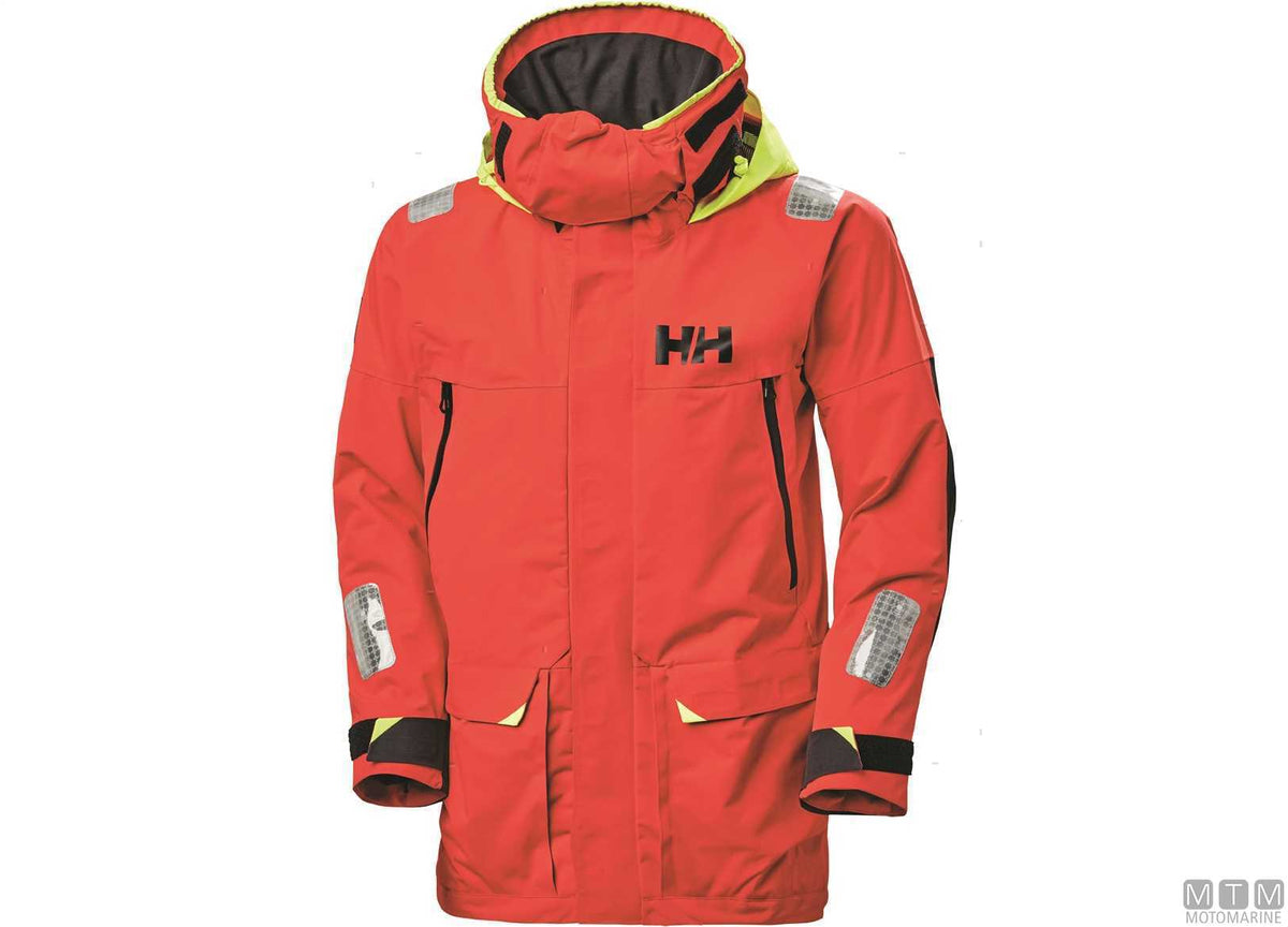 H/H Skagen Offshore oilskin jacket 222 red S - original photo Motomarine Srl