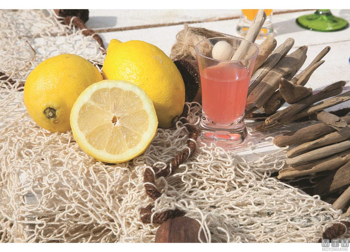 MB liqueur glasses set, 6 pieces - original photo Motomarine Srl