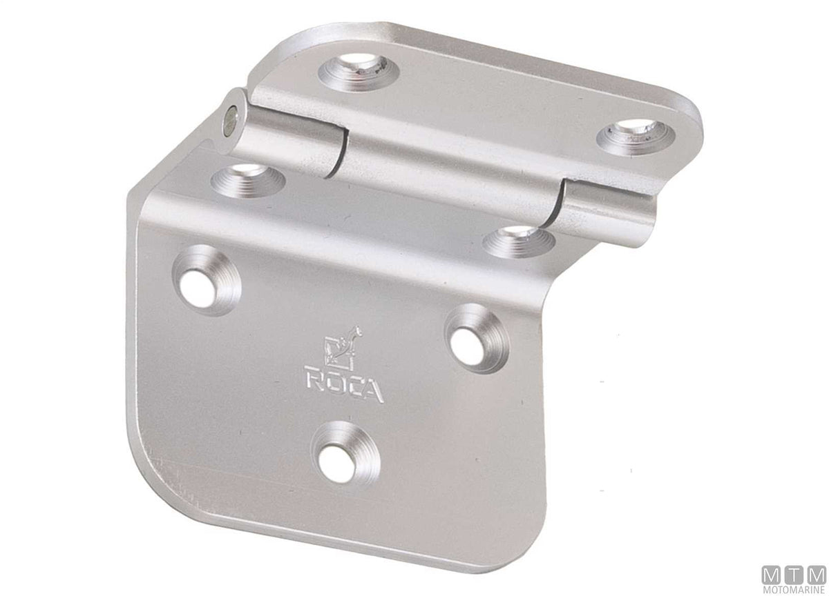 Roca hinge support 55x60 mm, black aluminium - original photo Motomarine Srl