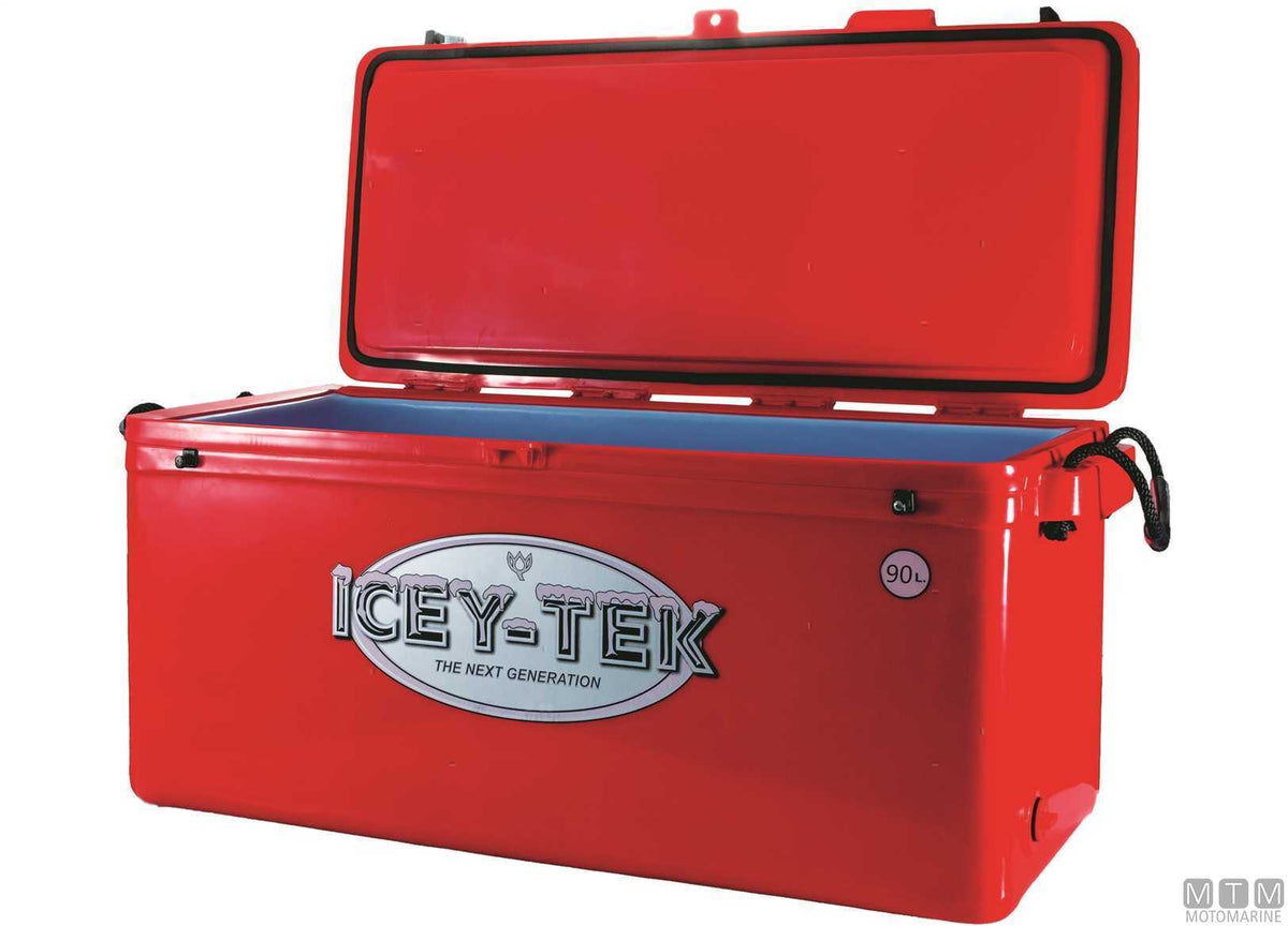 Iceytek 70 L professional icebox, red - original photo Motomarine Srl