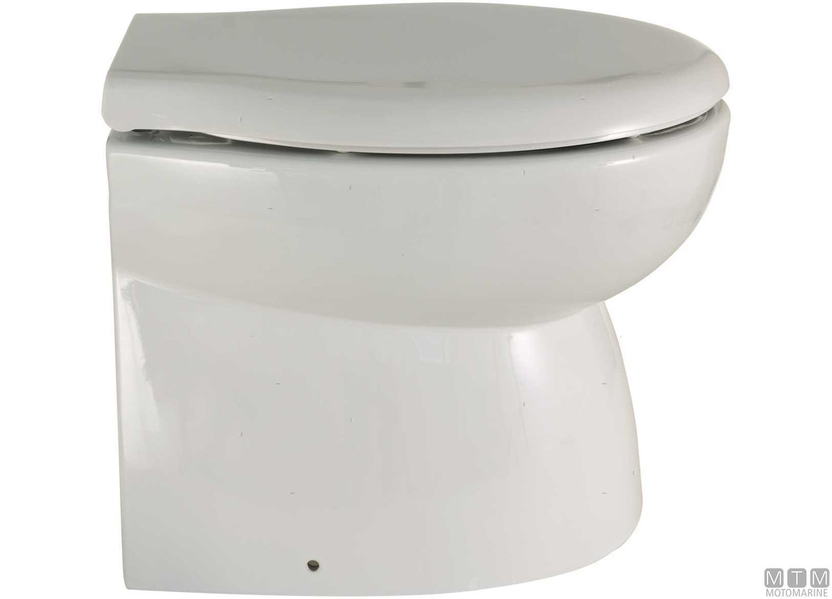Ocean Luxury Silent low-profile electric toilet 12V - original photo Motomarine Srl