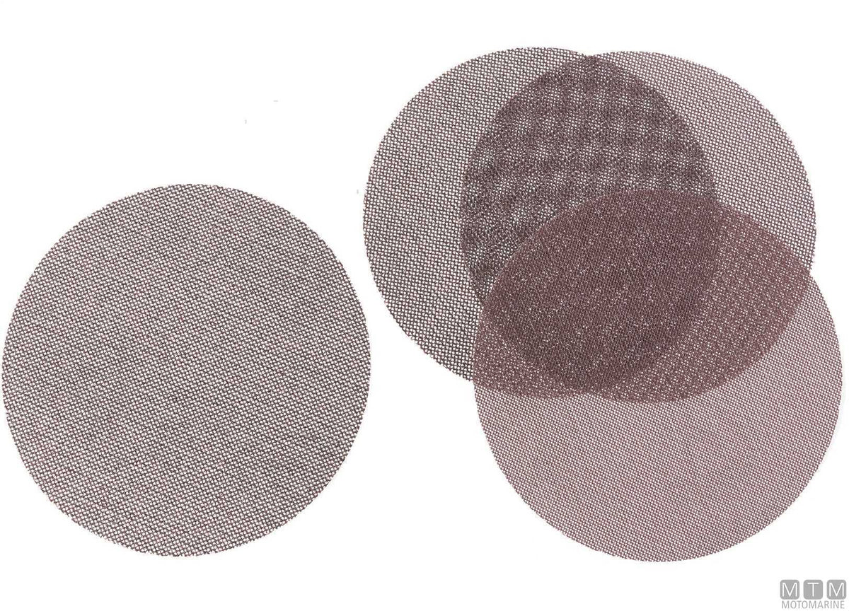 Hook-and-loop mesh abrasive disc HG P80 150 mm - original photo Motomarine Srl