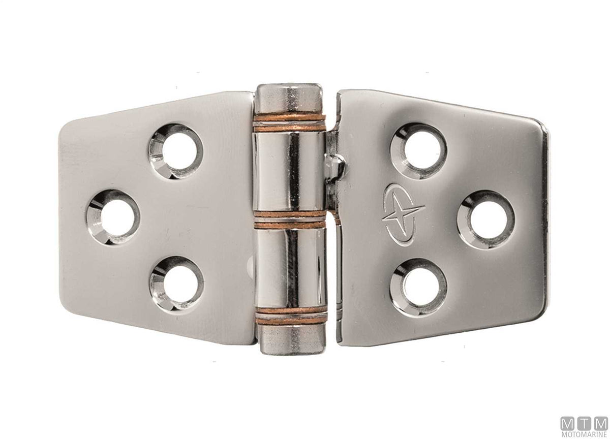 ROCA friction hinge, lower pin 38x76 mm in stainless steel 316 - original photo Motomarine Srl