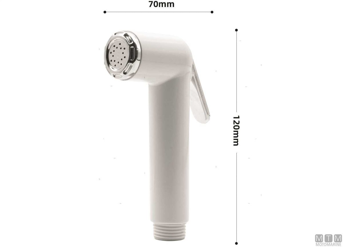 Jara shower head ABS white - original photo Motomarine Srl