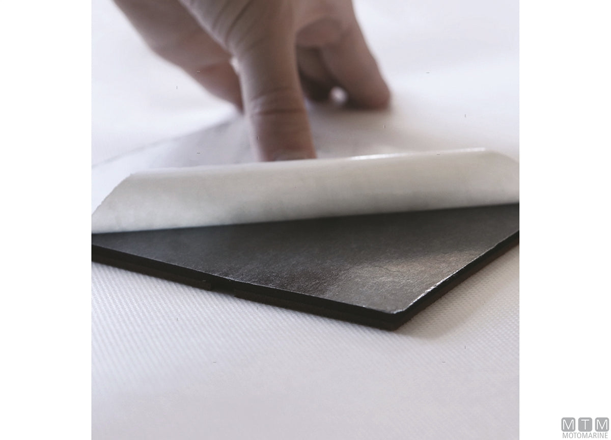 Self-adhesive EVA step cover 10x33 cm grey - original photo Motomarine Srl