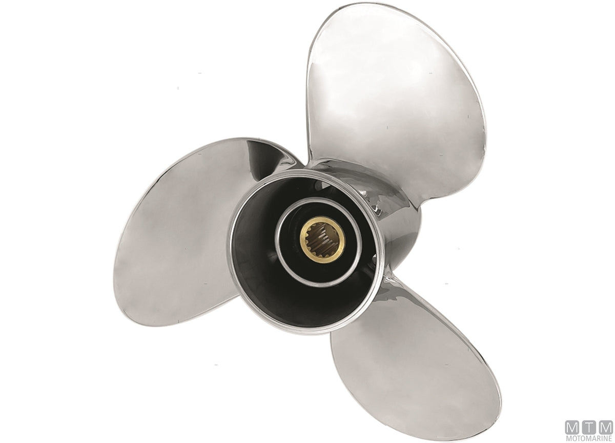 Alice propeller 3-blade stainless steel 14 3/4X19 for Volvo Penta - original photo Motomarine Srl