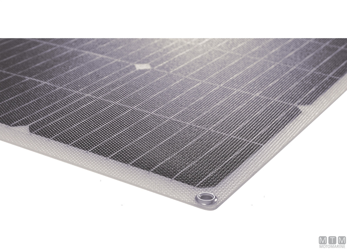 Semi-Flexible Mono ETFE Solar Panel 20 W 390x370 mm - original photo Motomarine Srl