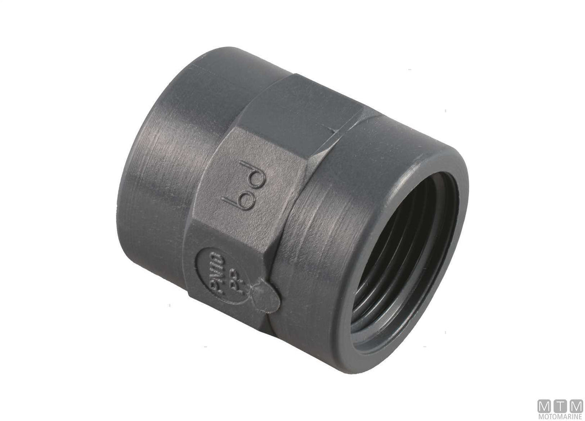 Coupling sleeve 2" fiberglass-reinforced polypropylene - original photo Motomarine Srl
