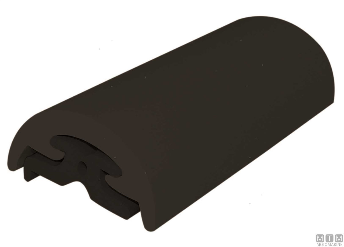 Radial white rubbing strake fender profile H65 mm L16 m - original photo Motomarine Srl