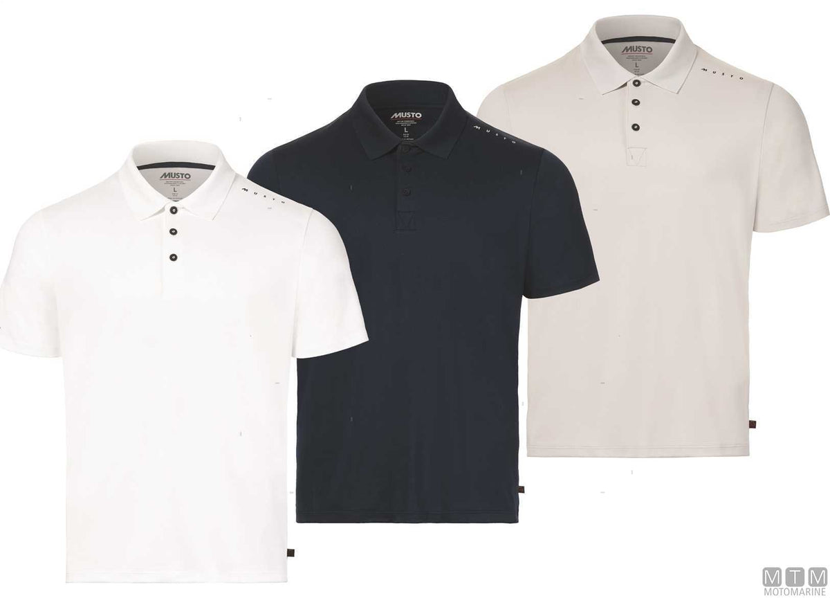 Musto Crew Sunblock Polo 597 navy blue XL - original photo Motomarine Srl