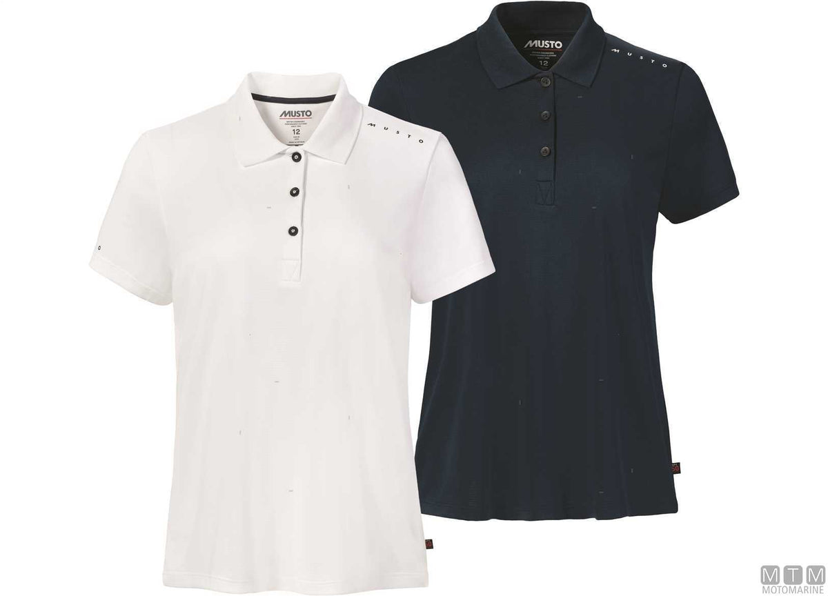 Musto Crew Sunblock Women's Polo 597 navy blue M - original photo Motomarine Srl