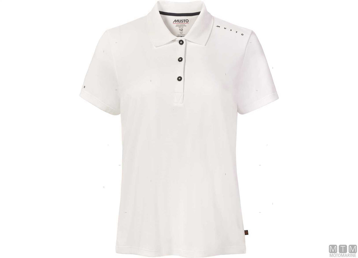 Musto Crew Sunblock Women's Polo 002 white M - original photo Motomarine Srl