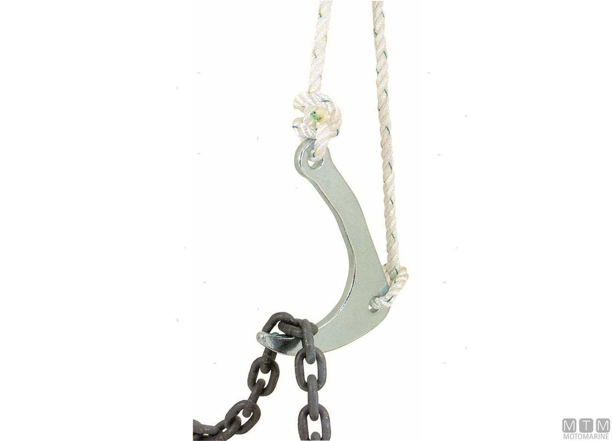 Anchor saver M-Hook stainless steel 316 - original photo Motomarine Srl
