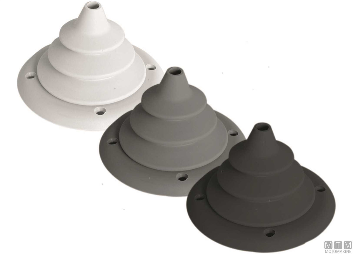 Bulkhead fitting cover M grey Ø102 mm - original photo Motomarine Srl