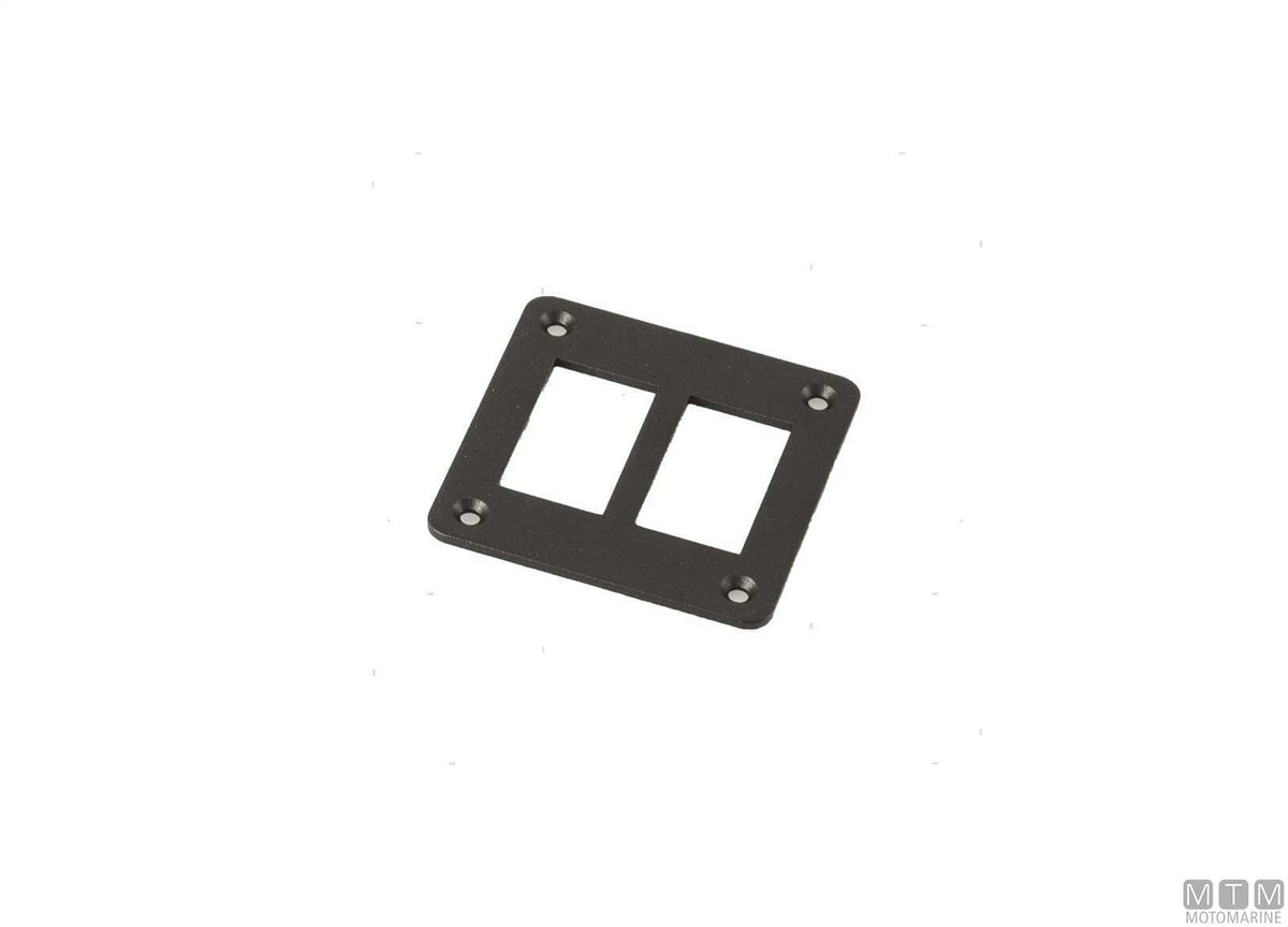 Aluminium frame, 8 positions, for rocker switches - original photo Motomarine Srl
