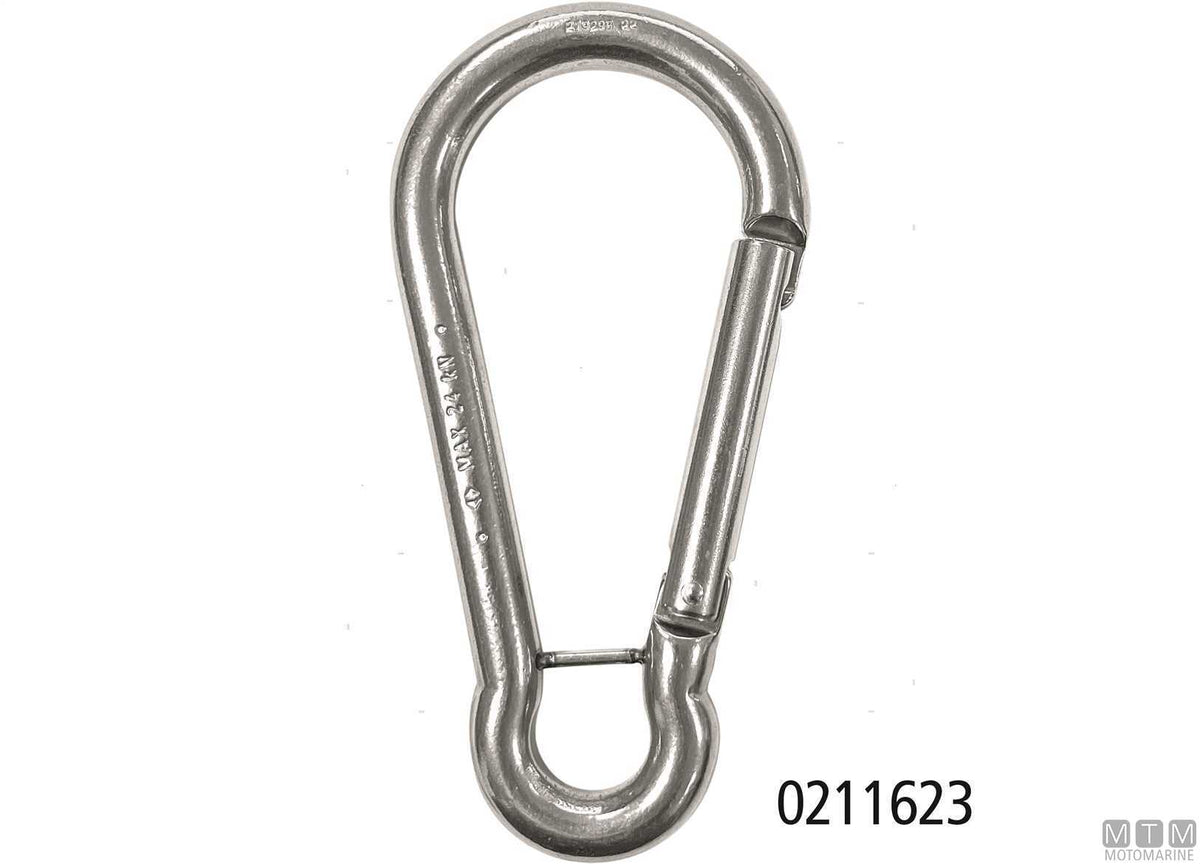 Kong Classic snap hook Ø5 mm with eye stainless steel 316 - original photo Motomarine Srl