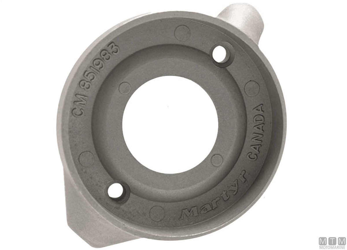 Star-shaped bar anode Volvo IPS in aluminum - original photo Motomarine Srl