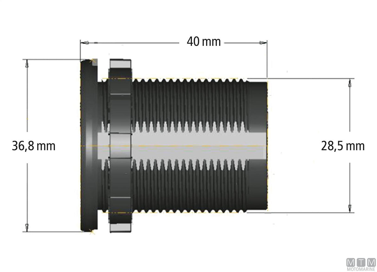 LED voltmeter socket indicator - original photo Motomarine Srl