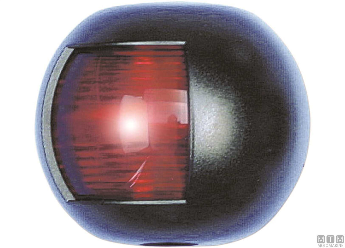 Green side navigation light LED half-dome black 70x63 mm - original photo Motomarine Srl