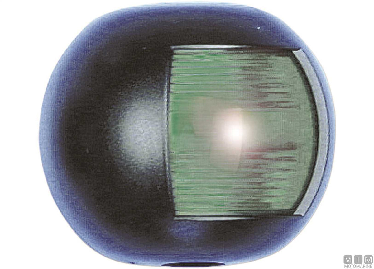 Combined red/green navigation light LED half-dome black 70x63 mm - original photo Motomarine Srl