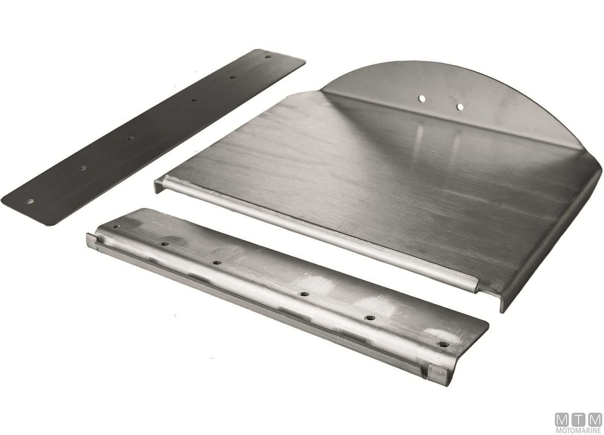 Trim tab blade 305x230 cm, stainless steel - original photo Motomarine Srl