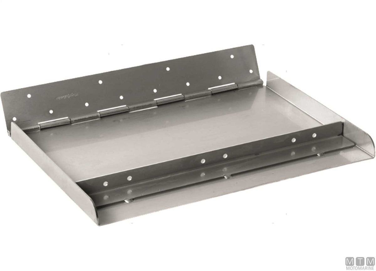 Pair of trim tab blades 300x230 cm, stainless steel - original photo Motomarine Srl