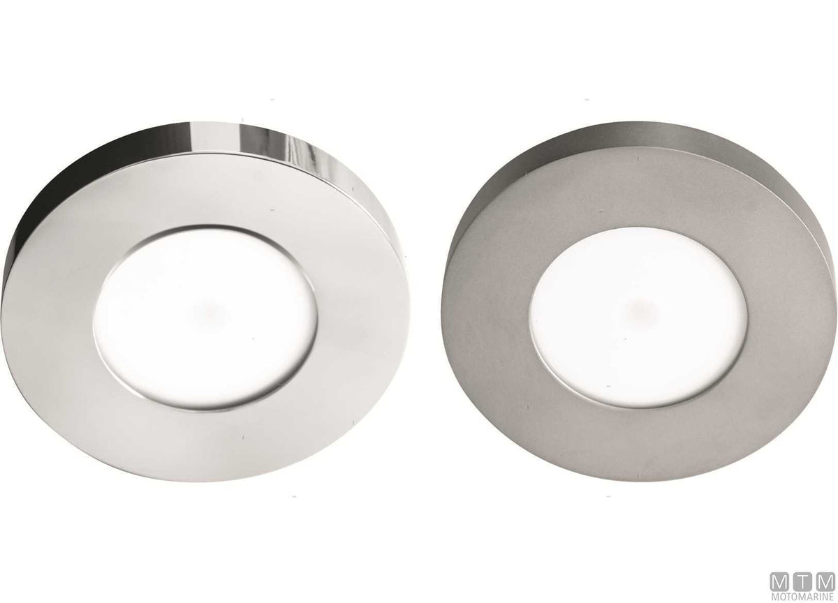 Natural light LED spotlight Astel Intensa stainless steel Ø88 mm - original photo Motomarine Srl