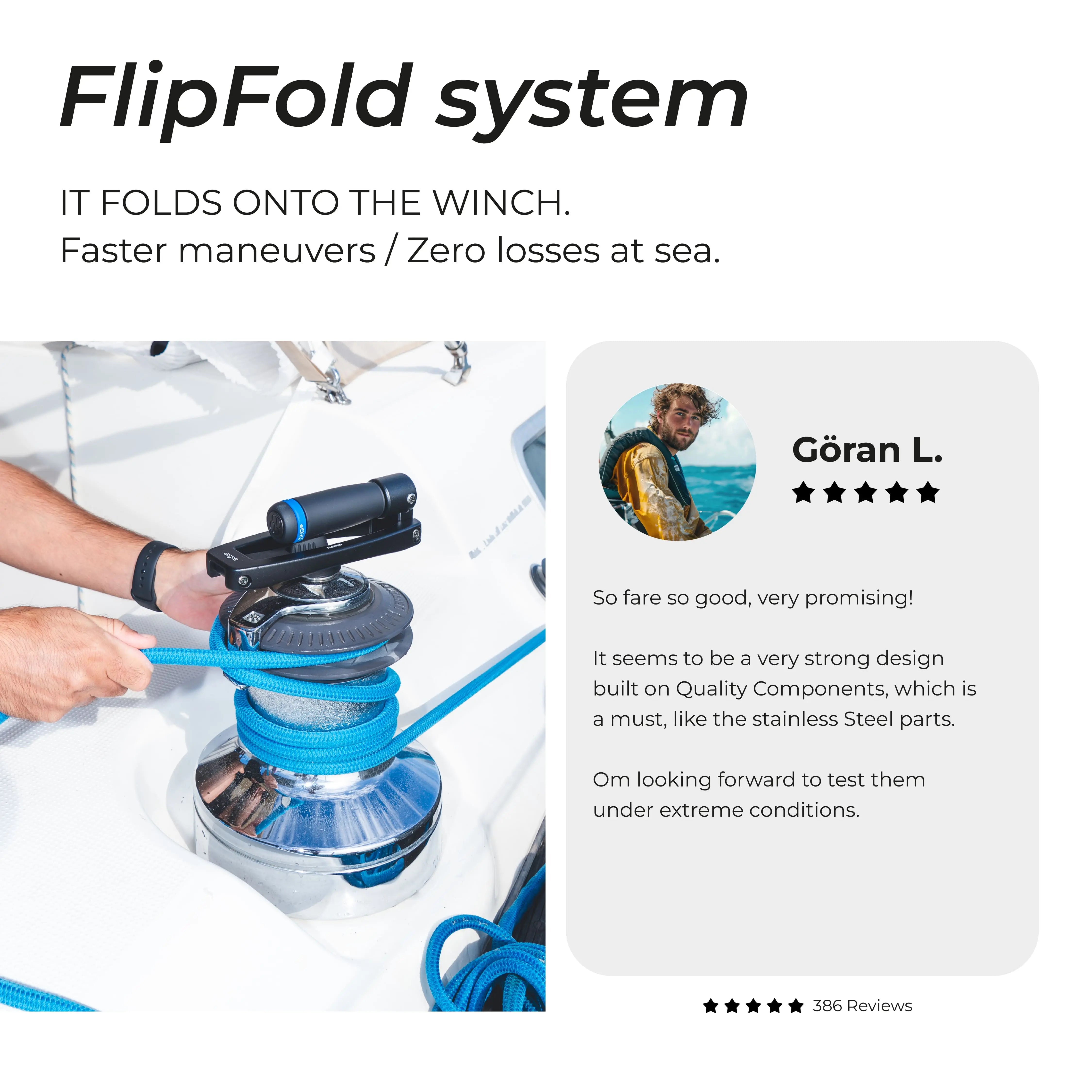 Flipper™ - Max Foldable Winch Handle