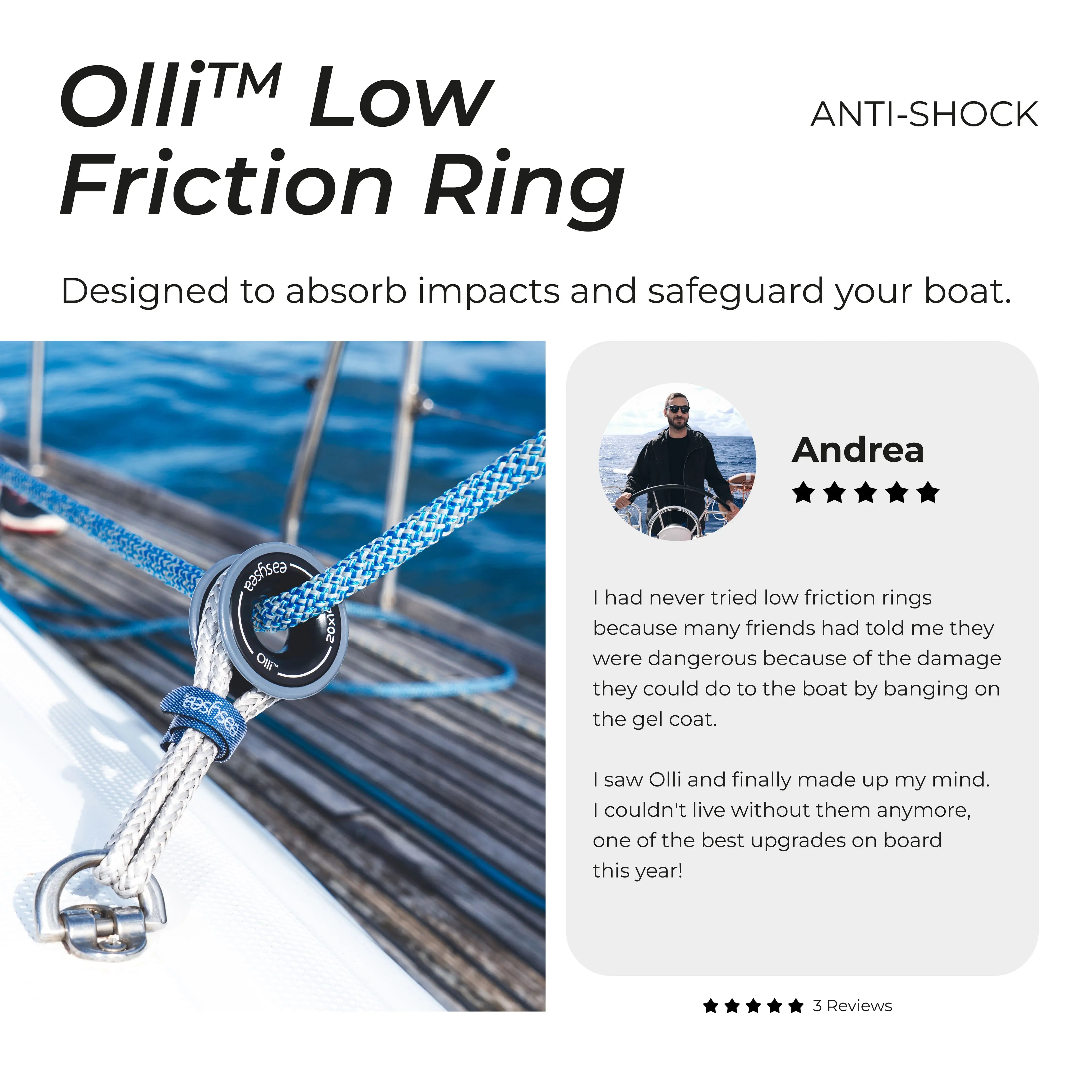 Olli™ - Anti Shock low friction ring aluminium