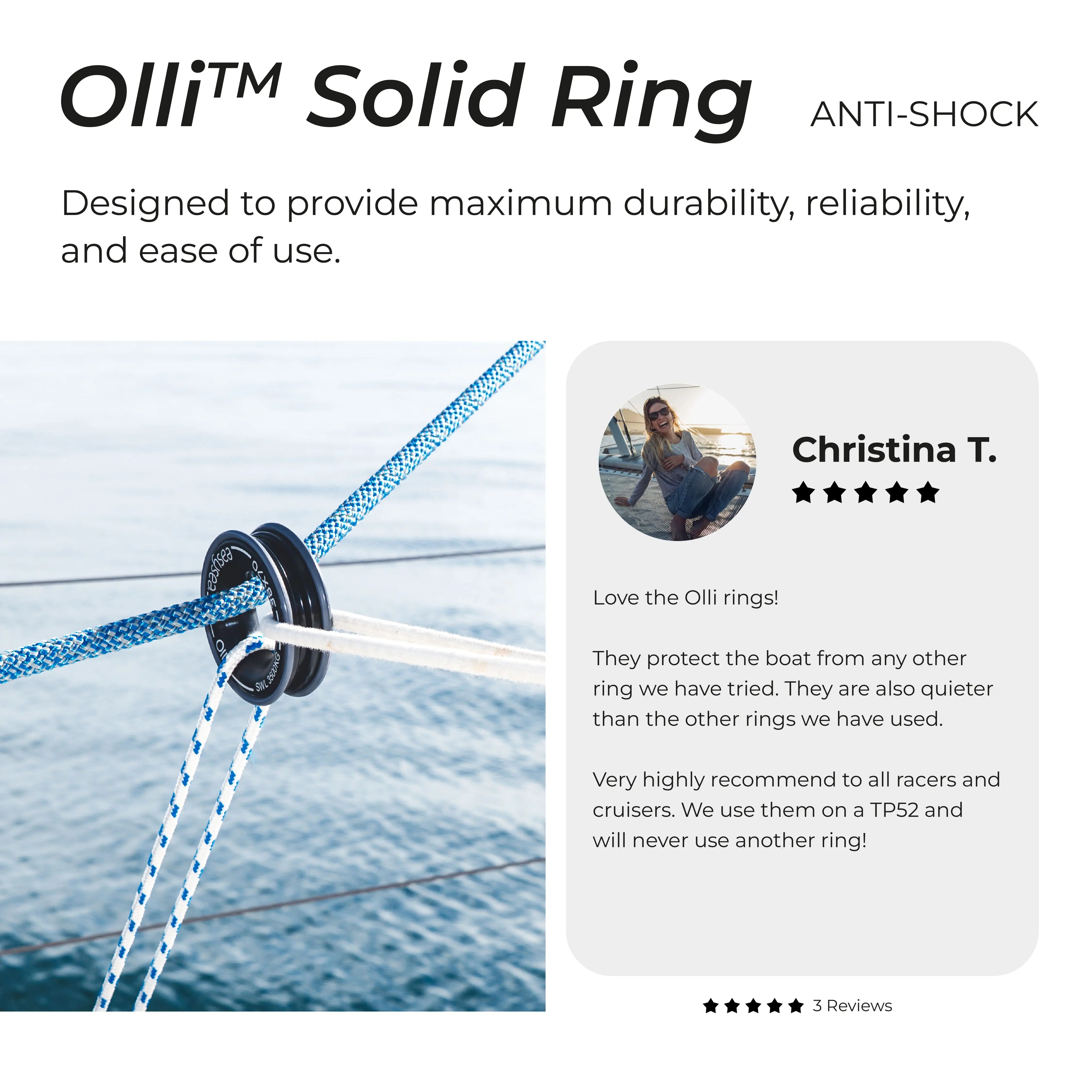 Olli™ - Anti Shock solid ring aluminium