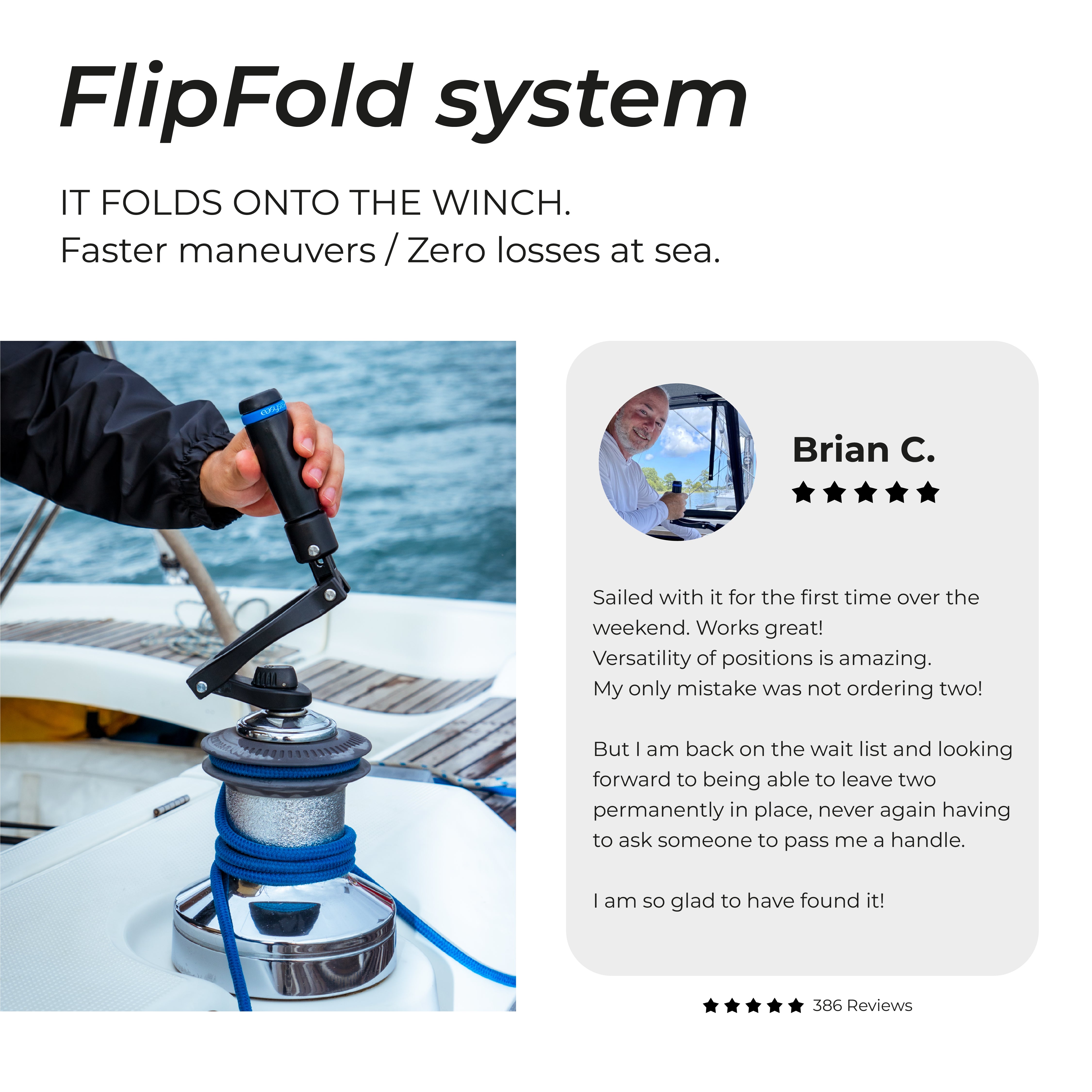 Flipper™ - Foldable Winch Handle