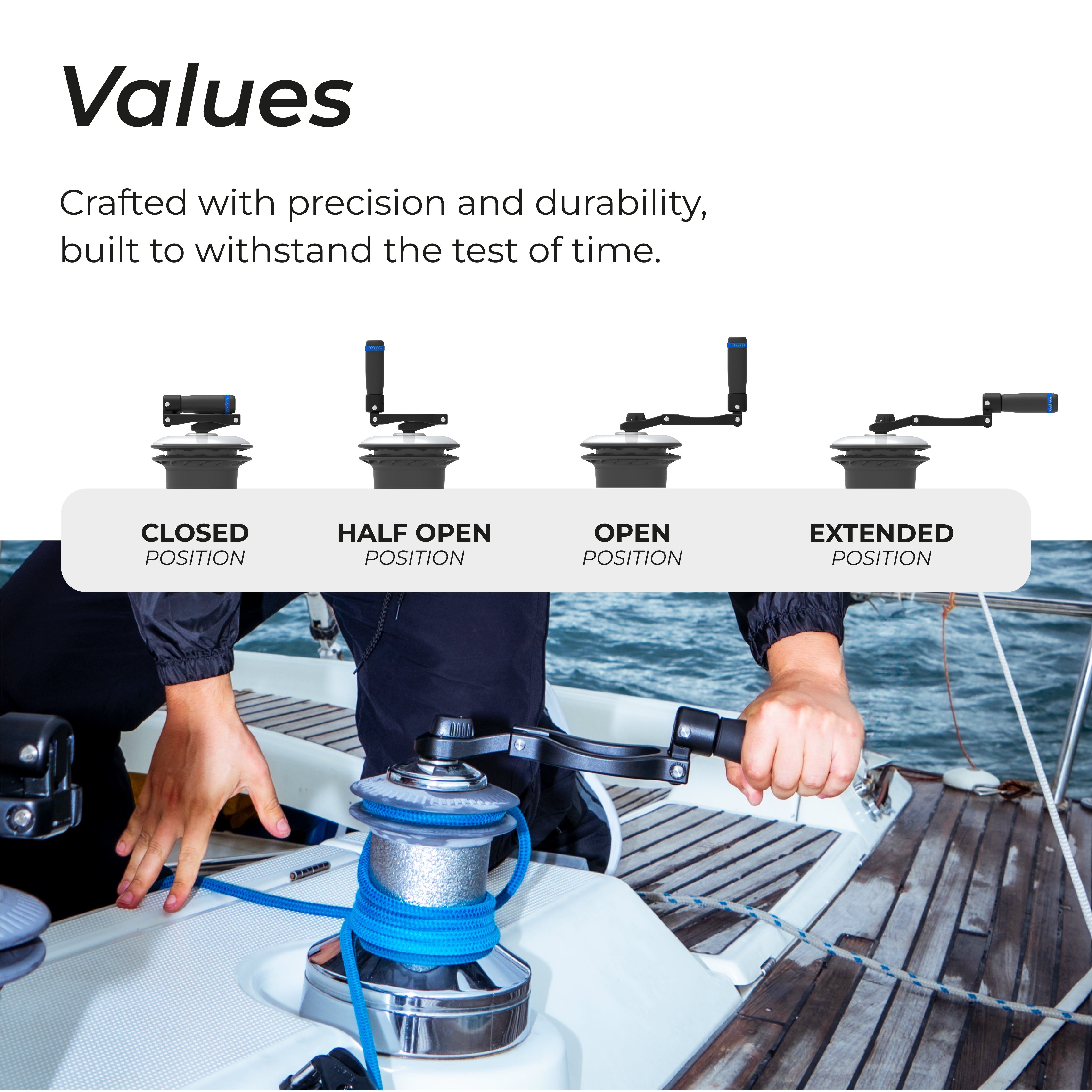 Flipper™ - Foldable Winch Handle