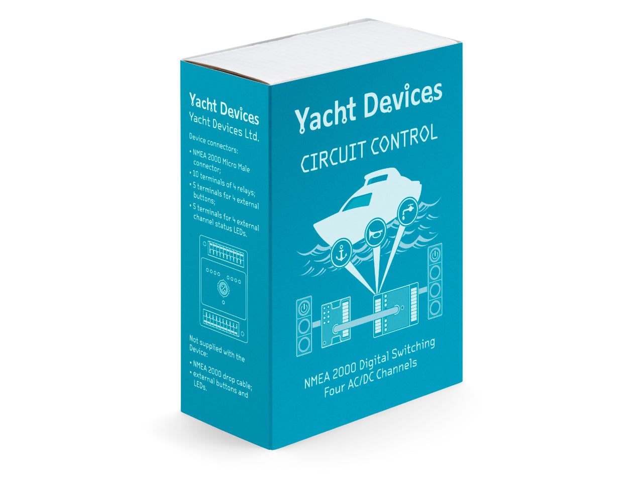 Yacht Devices NMEA 2000 Circuit Control YDCC-04 — vista 4
